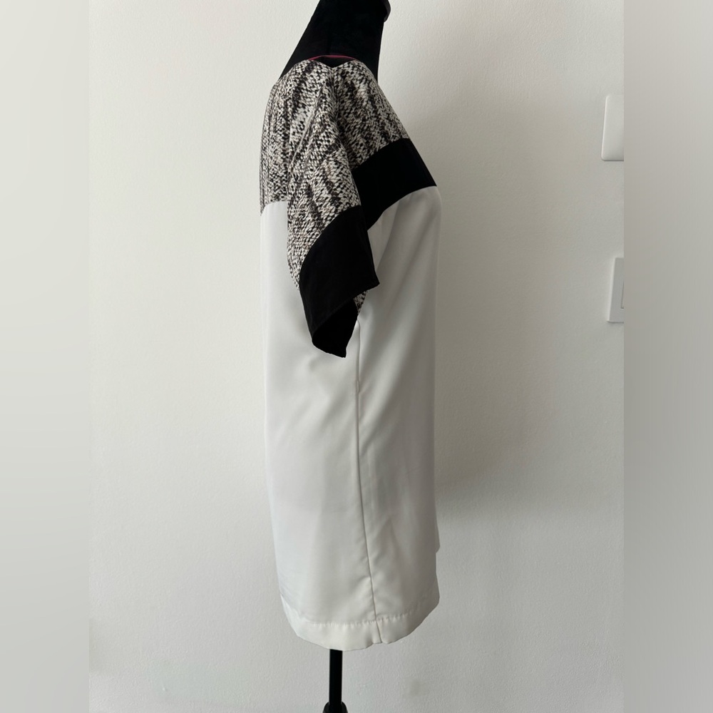 Sachin + Babi White Snake Print Color Block Off S… - image 5